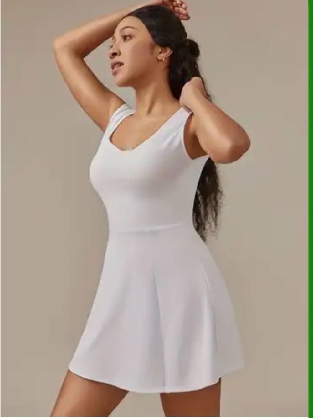 White Fit-and-Flare Women's Dress